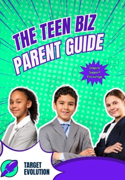 Book cover for Teen Biz Parent Guide