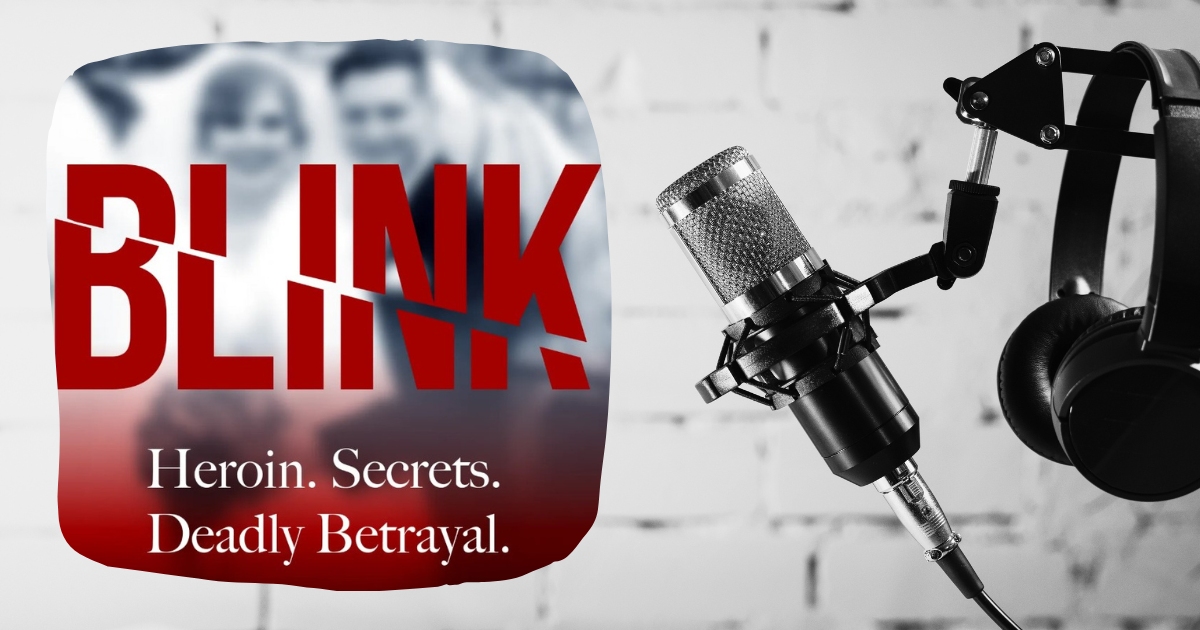 podcast blog banner with microphone featuring blink thumbnail artwork