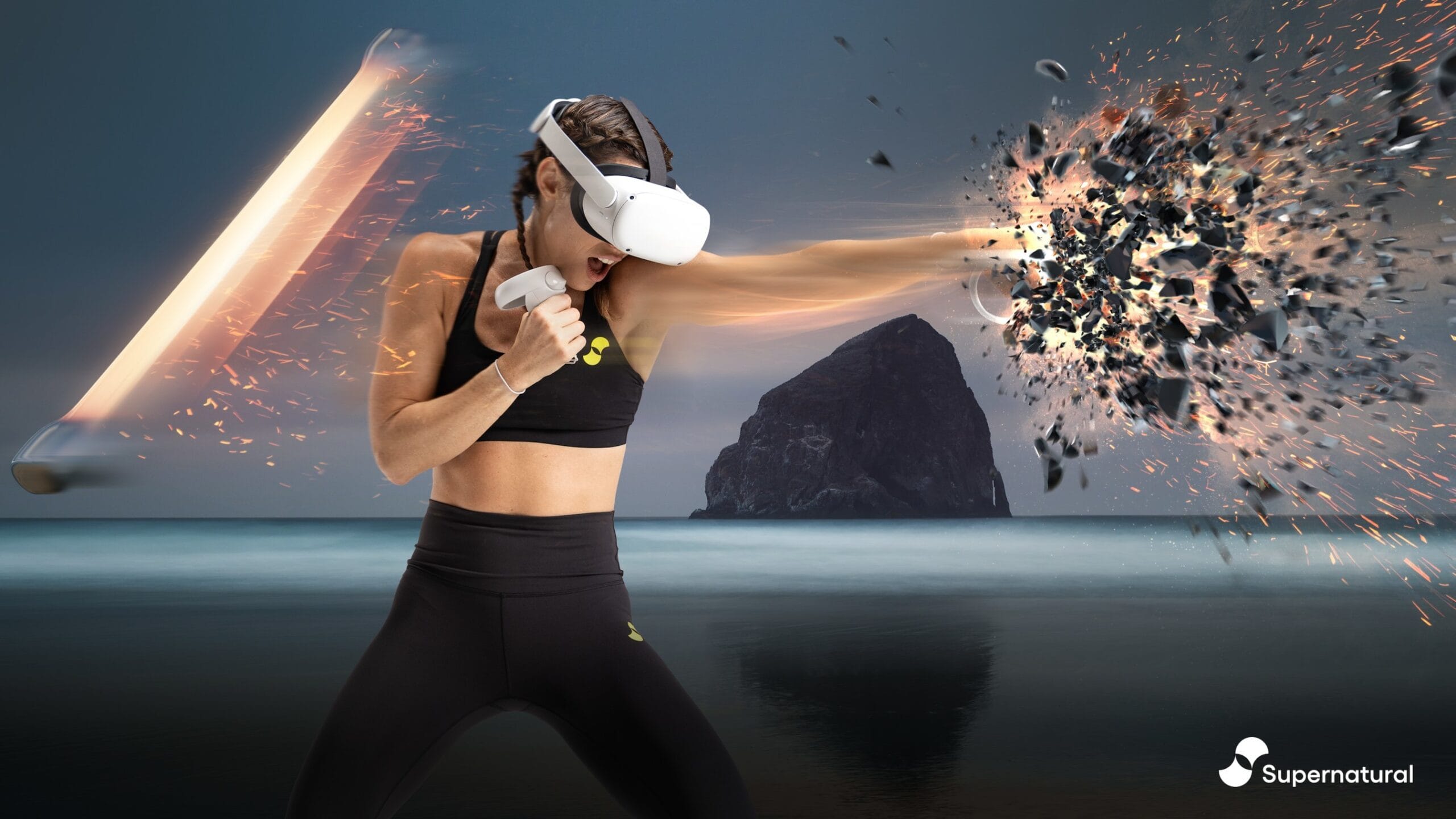 Leanne Pedante boxing in VR