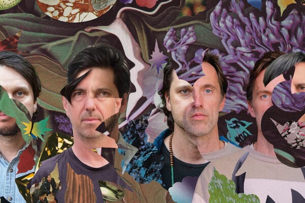 Cut Copy Returns with “Solid” – Their First New Single in Five Years Cut Copy solid band art very abstract with faces and overlaid shapes