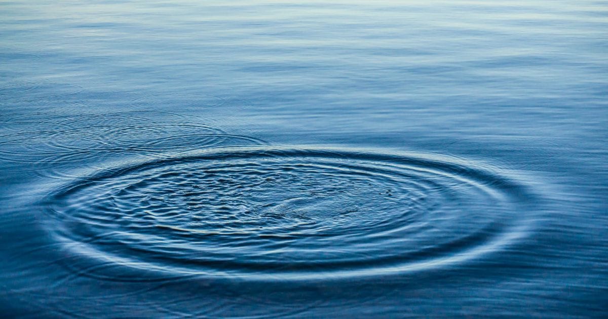 Lake with ripples