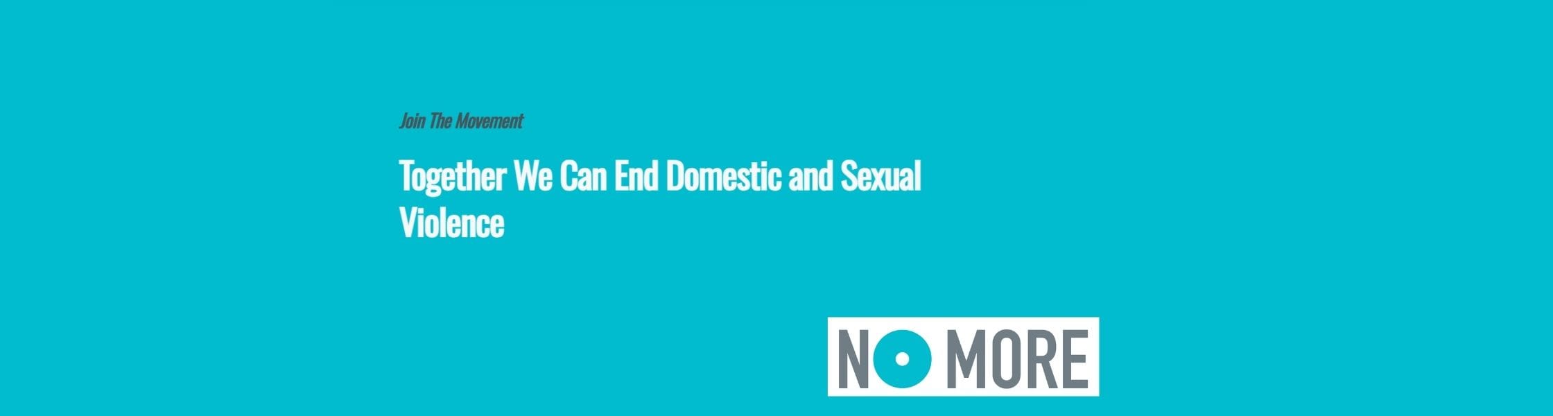 Teal No More Banner