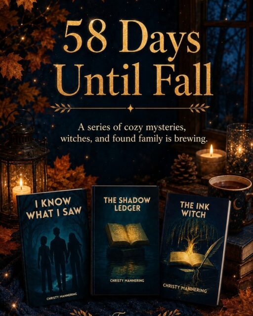 There are 58 days until fall.But the shadows in Fern Glade are already moving.Enter a magical village where the woods watch, family secrets have teeth, and three young people refuse to let fear write the ending.Begin with I Know What I Saw. Follow the mystery into The Shadow Ledger. Then prepare for the final fight over who gets to write the rules in The Ink Witch.Your spooky season starts here. 🍂What pulls you into Fern Glade first: the hidden town, the shadow mystery, the friendships, or the magic?You can buy the book series from a variety of online retailers, including my website afterlightpress.com, if you would like a signed copy, let me know!#FernGladeSeries #SpookySeasonReads #WitchyReads #FantasyMyster