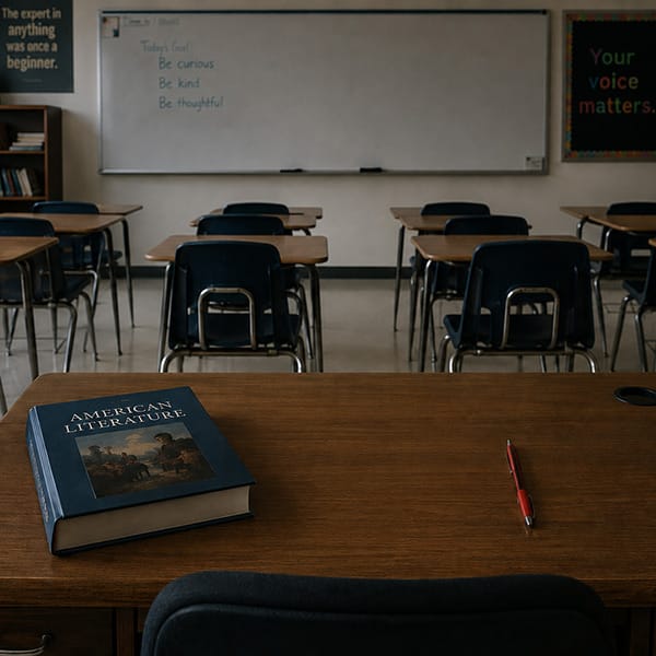 An empty classroom